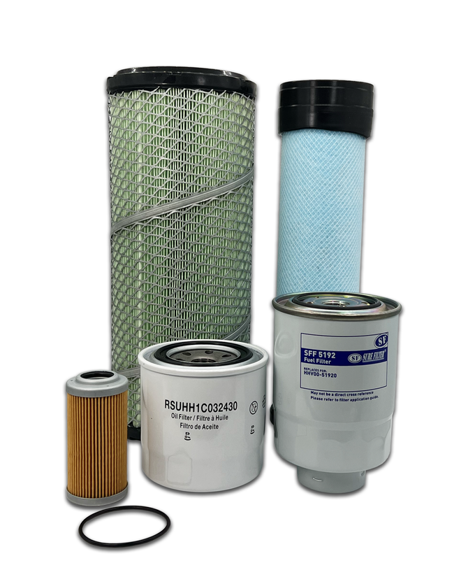 HERO® Maintenance Filter Kit For Kubota U55-4 Excavator (MSU-KA-0230)