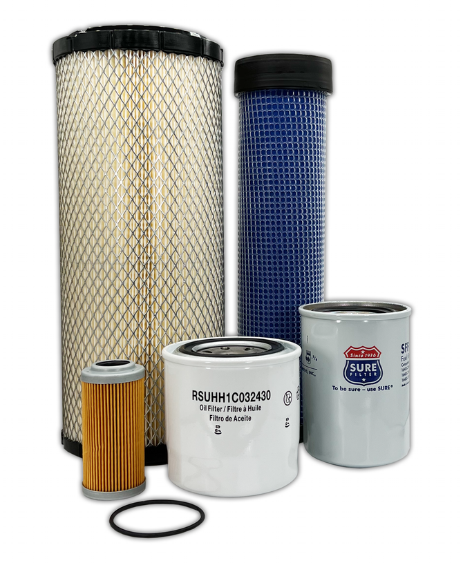 HERO® Maintenance Filter Kit For Kubota KX080-3T Excavator (MSU-KA-0348)