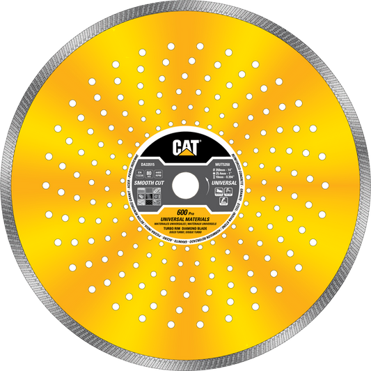 Caterpillar® 600 Pro Universal Turbo Diamond Blade 14" (DA33515U)