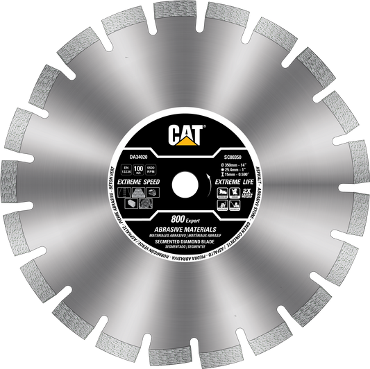 Caterpillar® 800 Turbo Segmented Rim Expert Diamond Blade 18" (DA34022U)