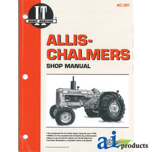 Allis-Chalmers Shop Manual D10, D12, D14, D15, D17, 160, 170, 175 (SMAC201)