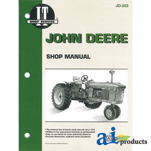 John Deere Shop Manual 3010, 3020, 4000, 4010, 4020, 4320, 4520, 4620 (SMJD203)