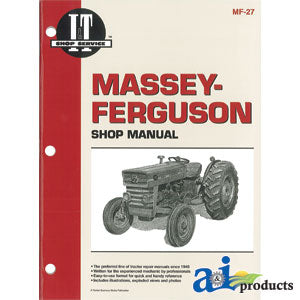 Massey-Ferguson Shop Manual 135, 150, 165 (SMMF27)