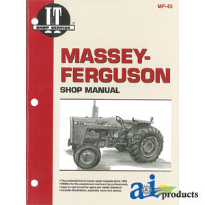 Massey-Ferguson Shop Manual 55, 265, 270, 275, 290 (SMMF43)