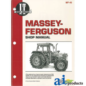 Massey-Ferguson Shop Manual 362, 365, 375, 383, 390, 390T, 398 (SMMF45)