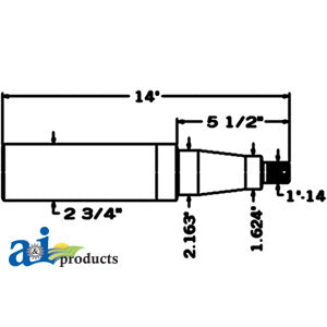 Weld on Wheel SPindle 98A6000 (SP6000)