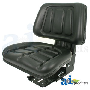 Black Seat with Trapezoid Backrest for Deutz Tractors (T333BL)
