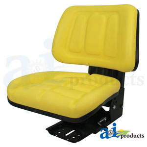 Yellow Seat with Trapezoid Backrest for Deutz Tractors (T333YL)