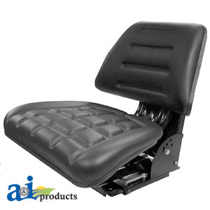 Black Flip Style Seat for Allis Chalmers Tractors (TF222BL)