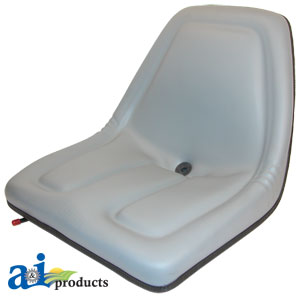 Michigan Style Gray Tractor Seat with Slide (TMS444GR)