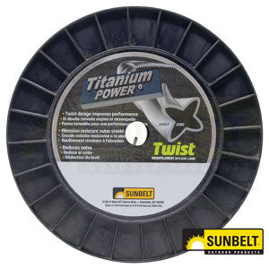 Titanium Power Trimmer Line, .130" Twist 5 Pounds (B155130)
