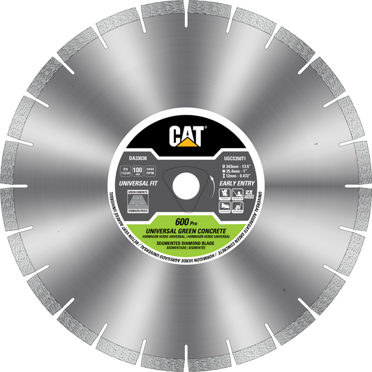 Caterpillar® 600 Rim Early Entry Segmented Diamond Blade, 14" (DA33038U)