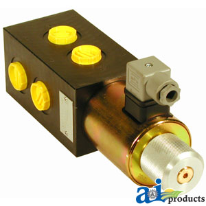 12 Volt 6 Port Solenoid Diverter Hydraulic Valve 1/2" BSP	 (VFD2501)