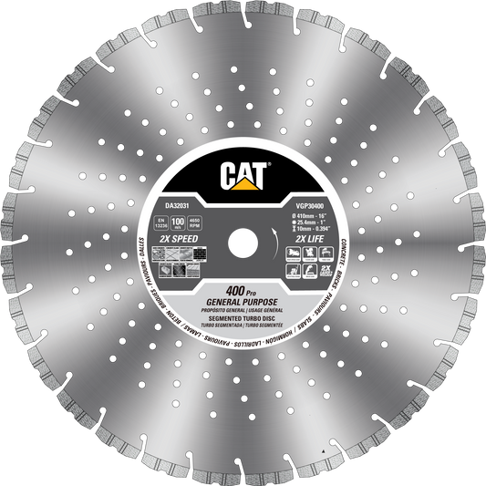 Caterpillar® 400 Pro Segmented Rim Diamond Blade 18" (DA32032U)