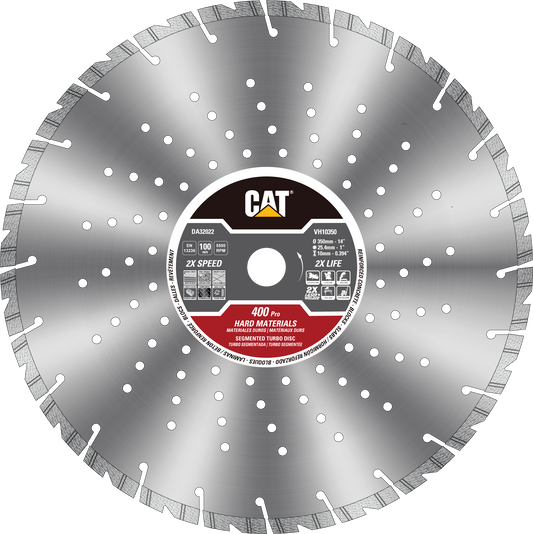 Caterpillar® 400 Turbo Segmented Diamond Blade, 16" (DA32023U)