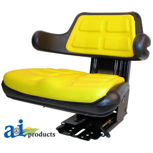 Yellow Wrap Around Back Seat with Slide Track 72-1052 (W223YL)