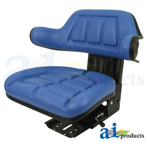Blue Seat with Trapezoid Backrest for Deutz Tractors (W333BU)