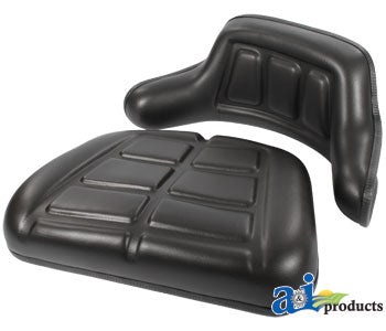 Black Seat Cushion Kit for Massey Ferguson 1907117M1 (WKBL)