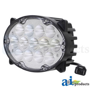 Work Lamp, LED, Flood, Hi / Low, Oval	 (WL1370)