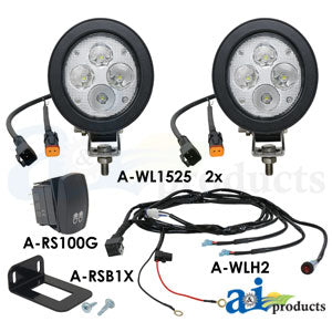 Light Kit, LED, Trapezoid, 2 Lights, Harness, Switch (WL1525KT)