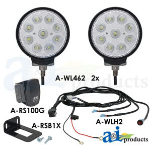 Light Kit, LED, Flood, 2 Lights, Harness, Switch (WL462KT)