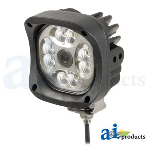 Work Lamp W/ Camera, LED, Flood, Square	 (WL89CC)