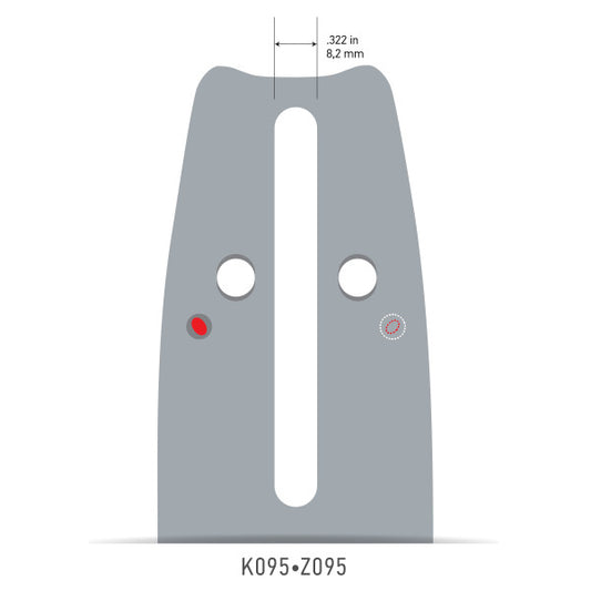 Chainsaw PowerCut™ Guide Bar, 18"
 (Oregon 180RNDK095)