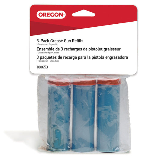 Chainsaw Grease Gun Refills, 3-Pack (Oregon 108653)