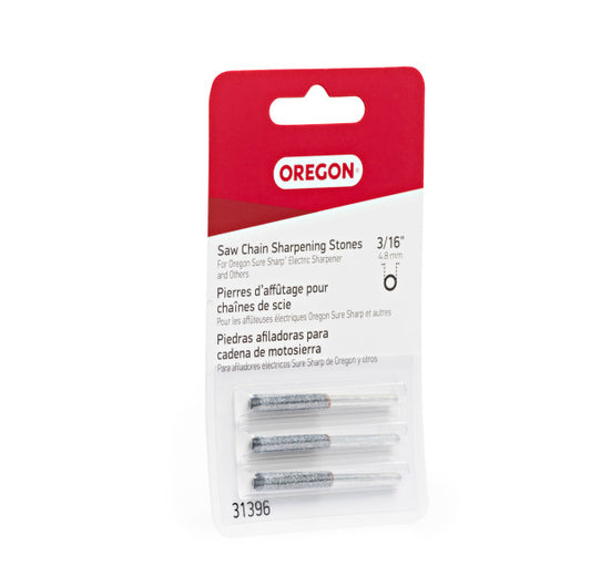 Chainsaw Sharpening Stones, 3/16", 3-Pack
 (Oregon 31396)