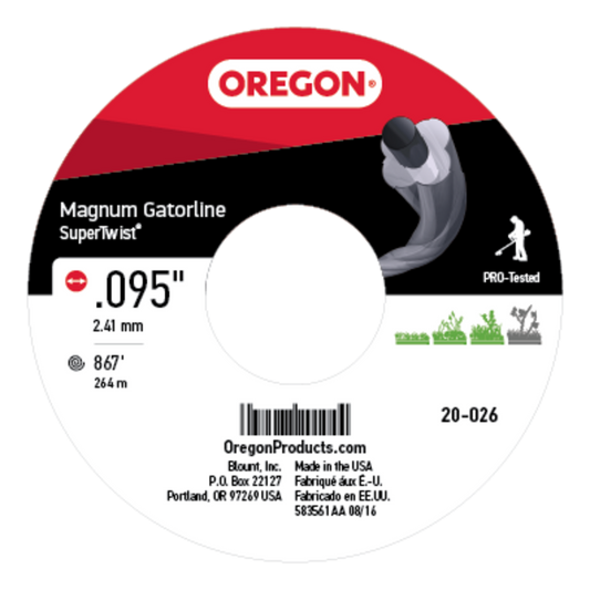 Super Twist Magnum Gatorline Grey .095" Ga. 3 lb. Spool