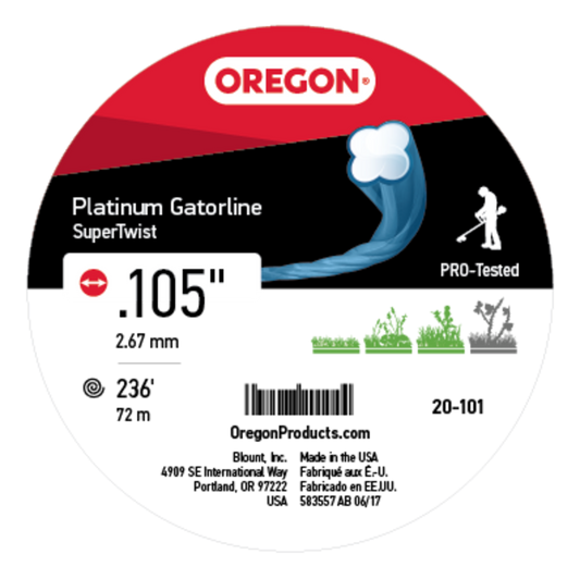 Platinum Gatorline Blue .105" Ga. 1 lb. Donut