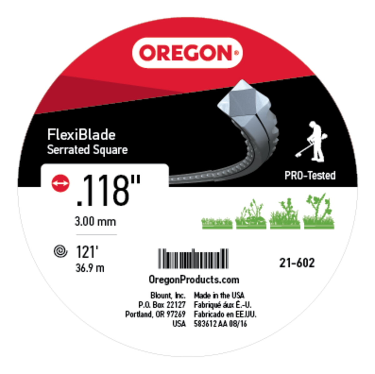 Flexiblade Serrated Trimmer Line .118", 121 ft.
