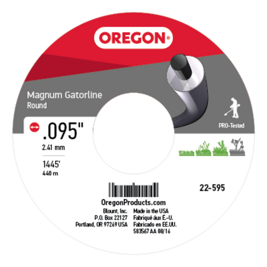 Magnum Gatorline Round Grey .095" Ga. 5 lb. Spool
