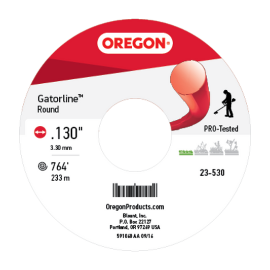 Gatorline Round Red .130" Ga. 5 lb. Spool