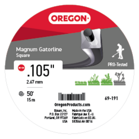 Magnum Gatorline Square Grey .105" Ga. 50' Donut