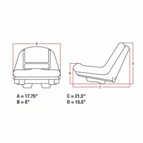 Yellow Seat fits John Deere L Series Riding Mowers (GY20496)
