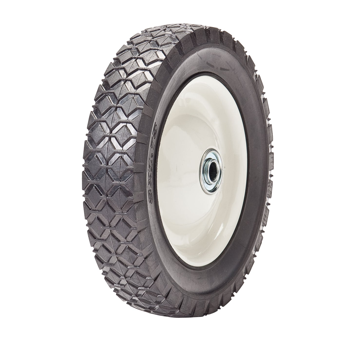 Semi-Pneumatic Diamond Tread Wheel 8" X 1.75"