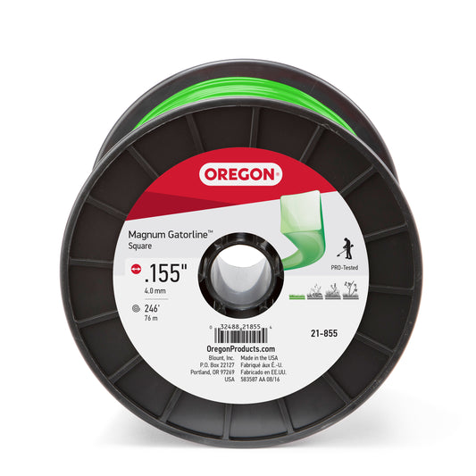 Gatorline Square Green Trimmer Line .155" Ga. 3 lb. Spool